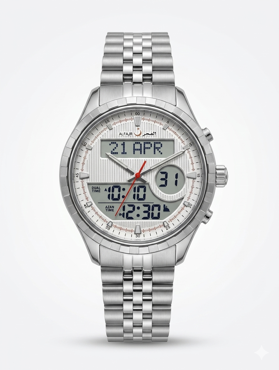 ALFAJR THE DELUXE 360 SILVER STEEL